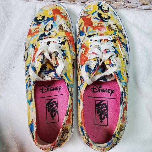 Vans Disney Authentic Multi Princesses Shoes Sneakers Women's Size 8 - Picture 7 of 7